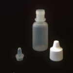 1/2 oz Round Plastic Bottle w/orifice & Cap (6 Pack)