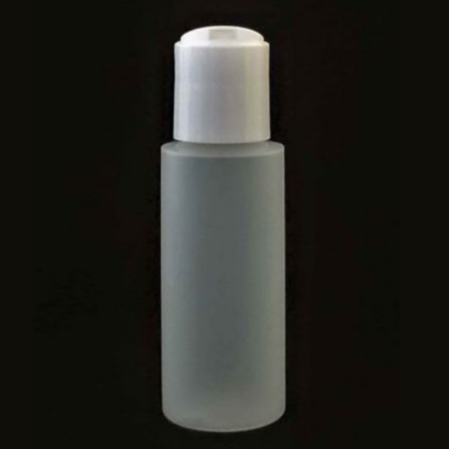 2 oz Natural Plastic Bottle w/Disc Top lid (3 pack)