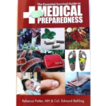 The Essential Survival Guide to Medical Preparedness book covering first aid, herbal medicine, essential oils, and emergency healthcare strategies
