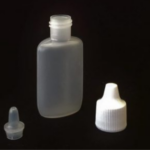 1/2 oz Plastic Oval Bottle Dropper Tip & Cap (6 Pack)