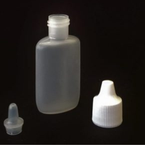 1/2 oz Plastic Oval Bottle Dropper Tip & Cap (6 Pack)